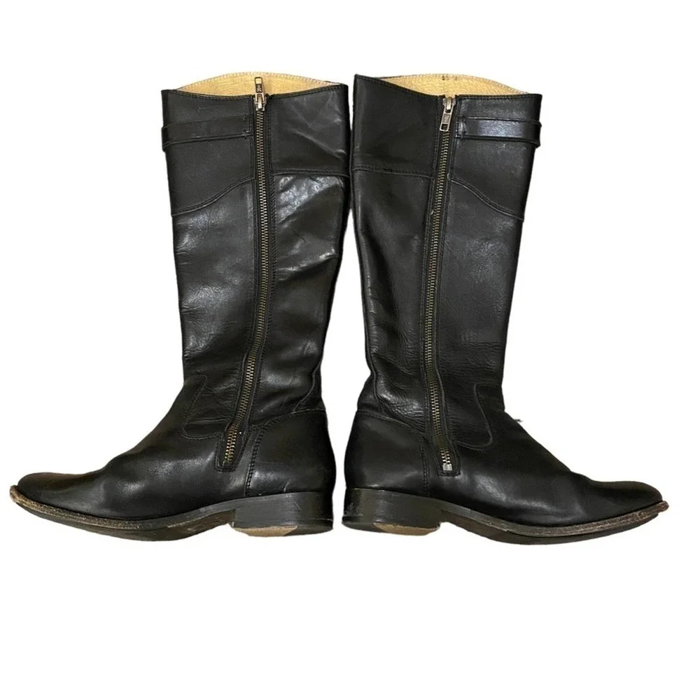 Frye Boots molly knee high size 6 black leather